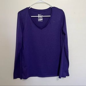 Nike Purple Long Sleeve Tee